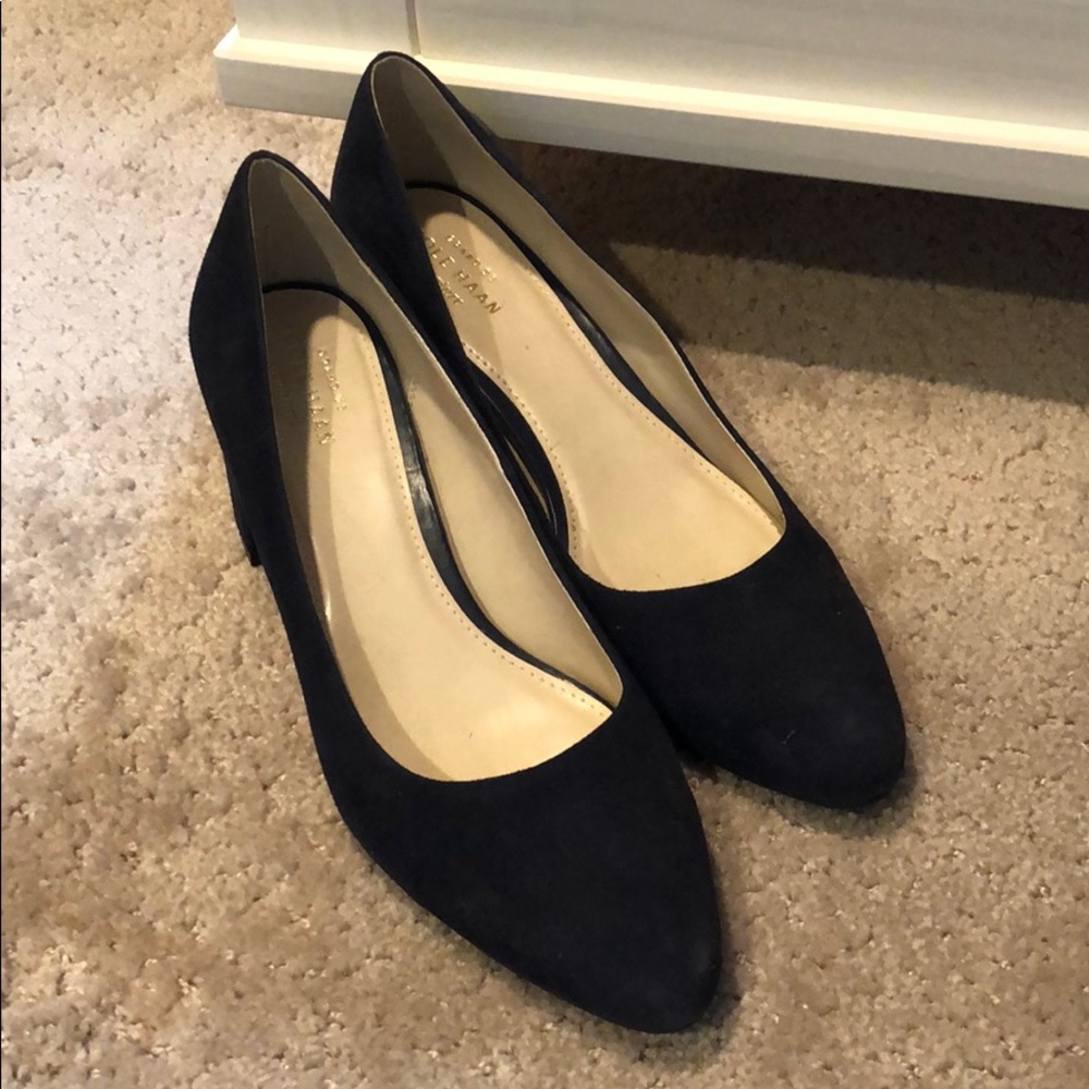 Cole Haan Navy Heels